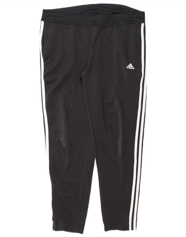 Adidas Damen Aeroready Trainingshose UK 12/14 Mittelschwarzes Polyester