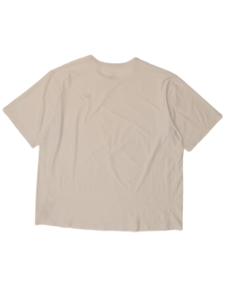 Nike Herren Dri Fit T-Shirt Top UK 45/47 XL Weiß Polyester