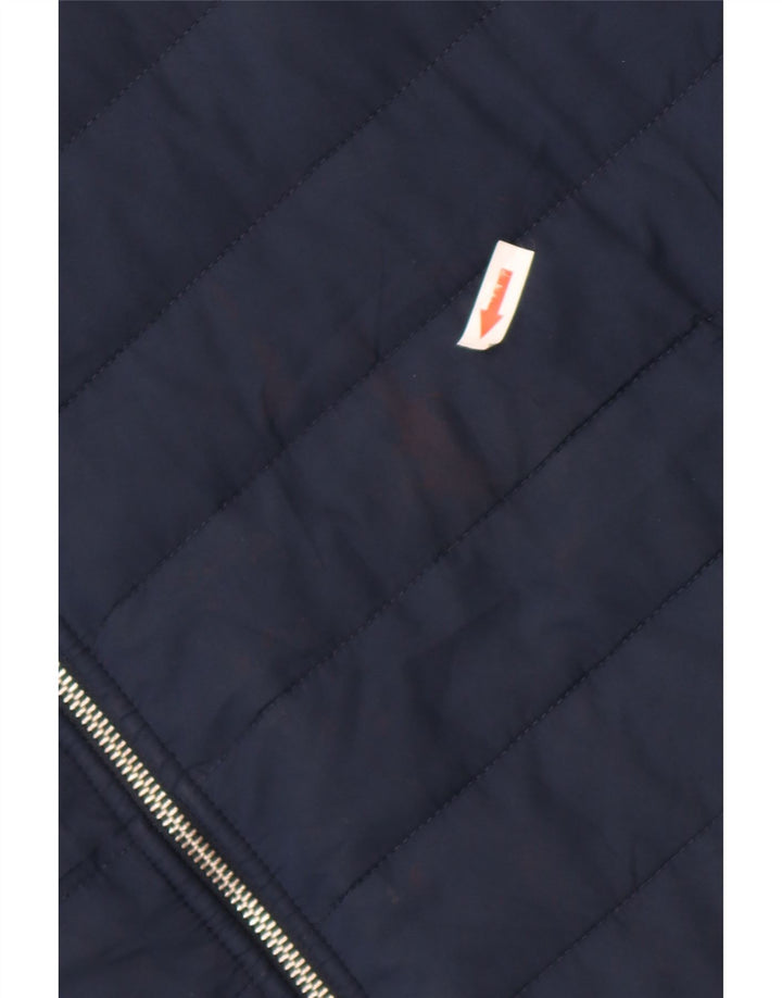 Marks & Spencer Herren Wattierte Jacke UK 42 XL Marineblau Polyester