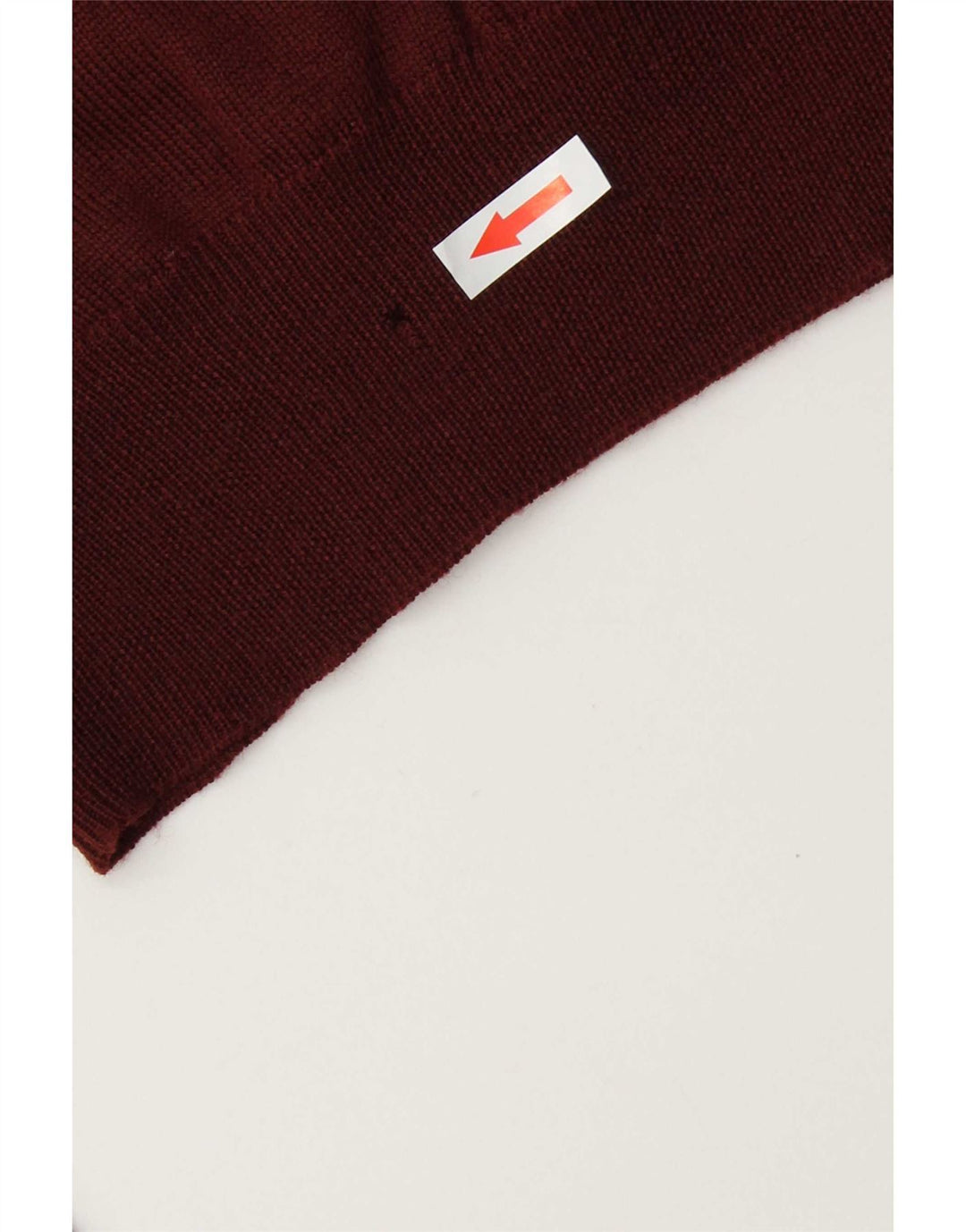 Boggi Herren-Pullover mit V-Ausschnitt, Größe L, Burgunderrot
