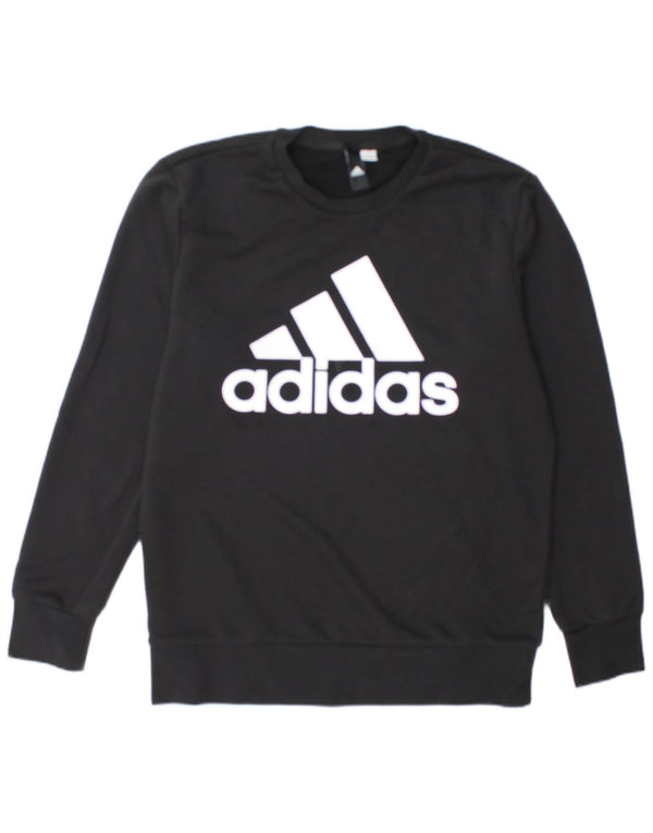 Adidas Herren Grafik-Sweatshirt, Pullover, Größe L, Schwarz
