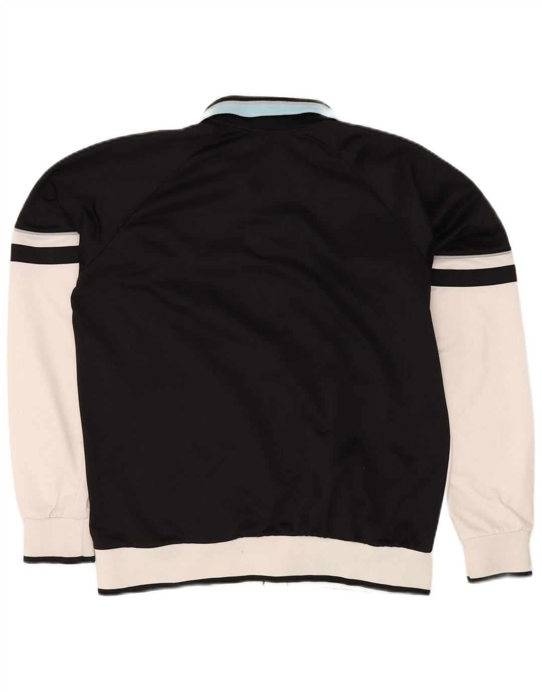 ASICS Herren-Trainingsanzug-Top-Jacke, großes weißes Farbblock-Polyester