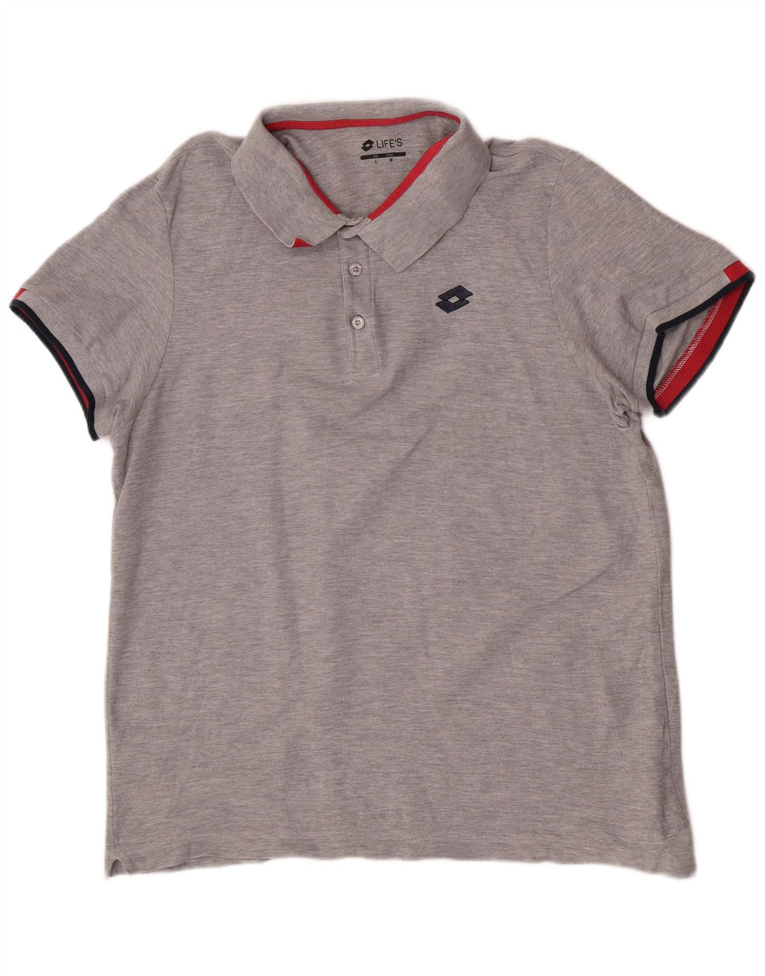 Lotto Herren Life's Poloshirt Mittelgrau meliert