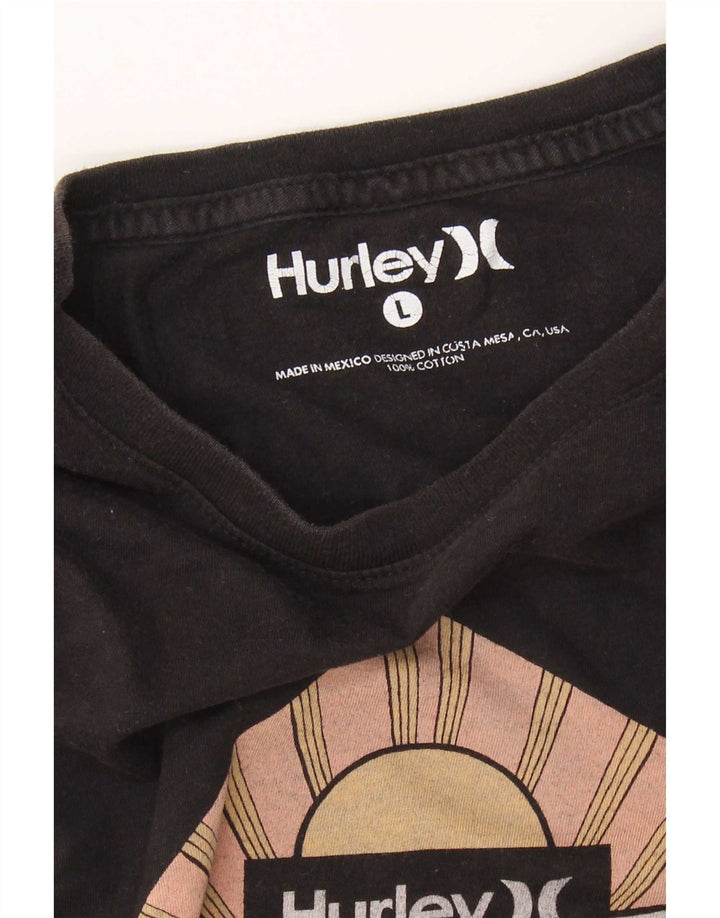 Harley Herren-T-Shirt mit Grafik, groß, aus schwarzer Baumwolle