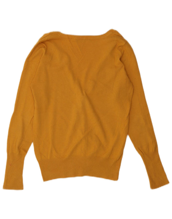 Zara Damen-Cardigan-Pullover UK 10 Small Gelb