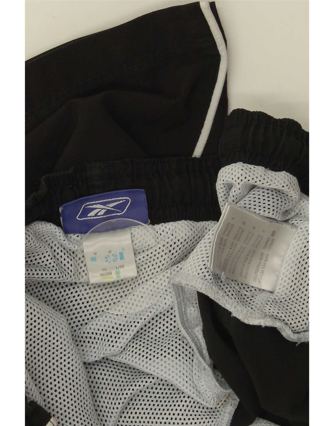 Reebok Herren Badeshorts Medium Schwarz Polyester