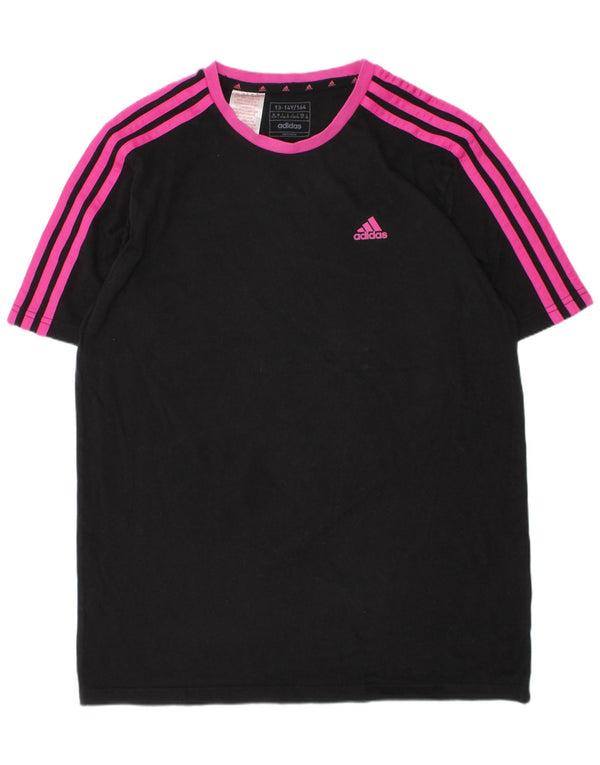 Adidas T-Shirt für Jungen, 13–14 Jahre, schwarze Baumwolle