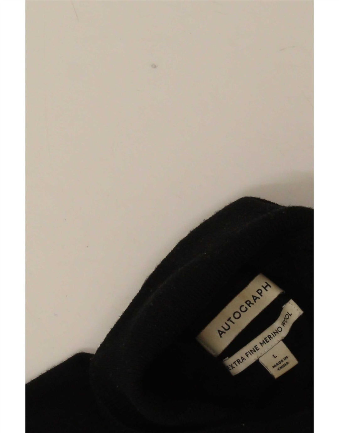 Marks & Spencer Herren Autograph Rollkragenpullover, Größe L, Schwarz