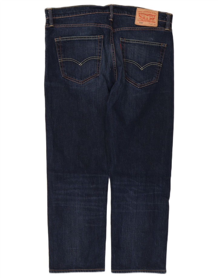 Levi's Herren 508 Cropped Tapered Jeans W34 L25 Blau