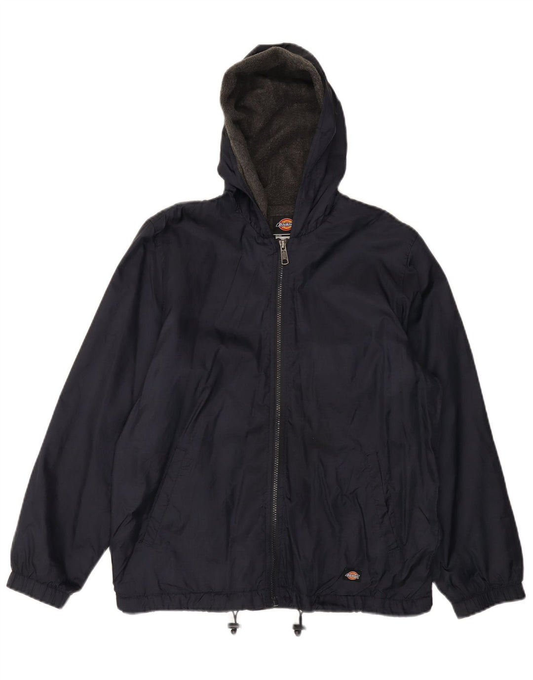 DICKIES Jungen-Windbreakerjacke mit Kapuze, 14–15 Jahre, groß, marineblaues Nylon