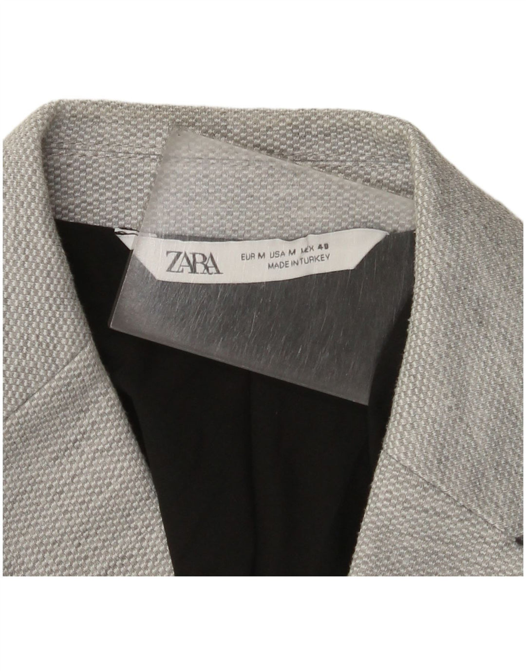 Zara Herren 2-Knopf-Blazerjacke UK 38 Mittelgrau