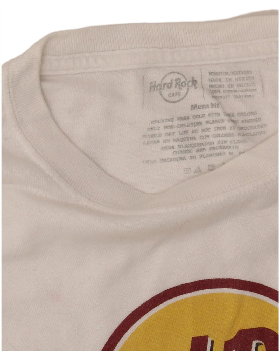 Hard Rock Miami Grafik-T-Shirt für Damen, UK 14, mittelweiße Baumwolle