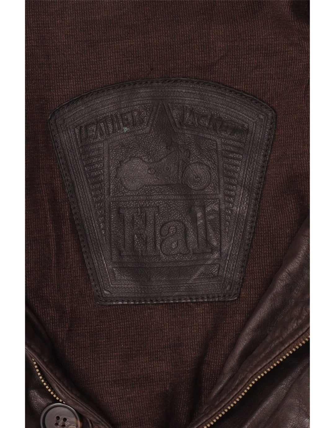 Vintage Herren Ledermantel mit Kapuze UK 42 XL Braun