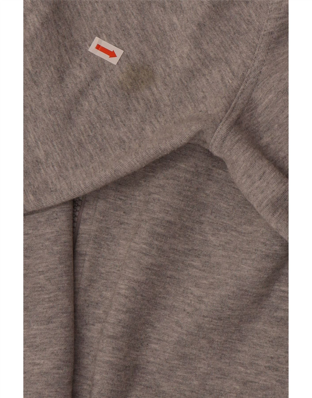Nike Herren-Kapuzenpullover mit Reißverschluss, groß, graue Farbblock-Baumwolle