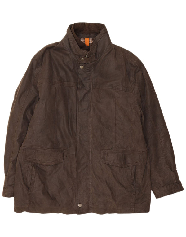Peter Cofox Herren Lederjacke UK 50 4XL Braunes Leder