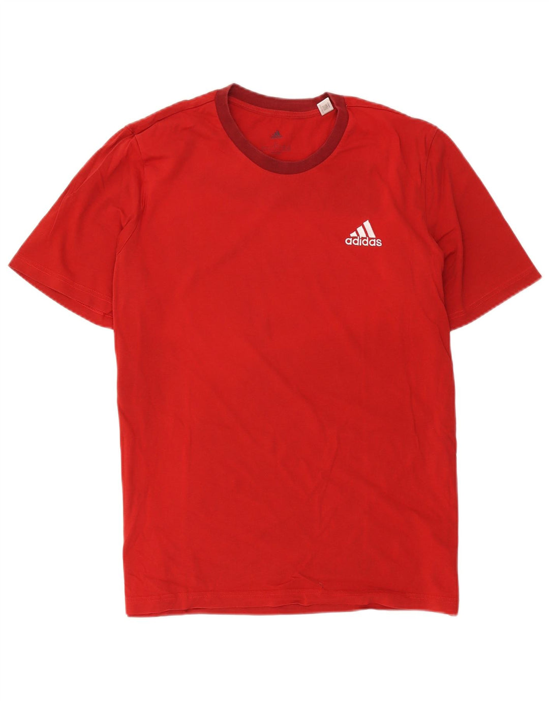Adidas Herren T-Shirt Top Große rote Baumwolle