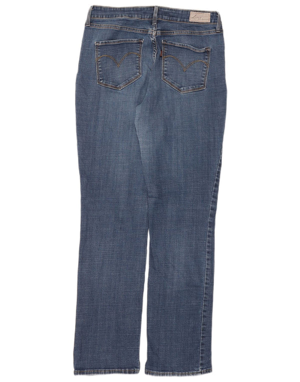 Levi's Damen Bold Curve Mid Rise Straight Jeans US 10 Large W30 L30 Blau