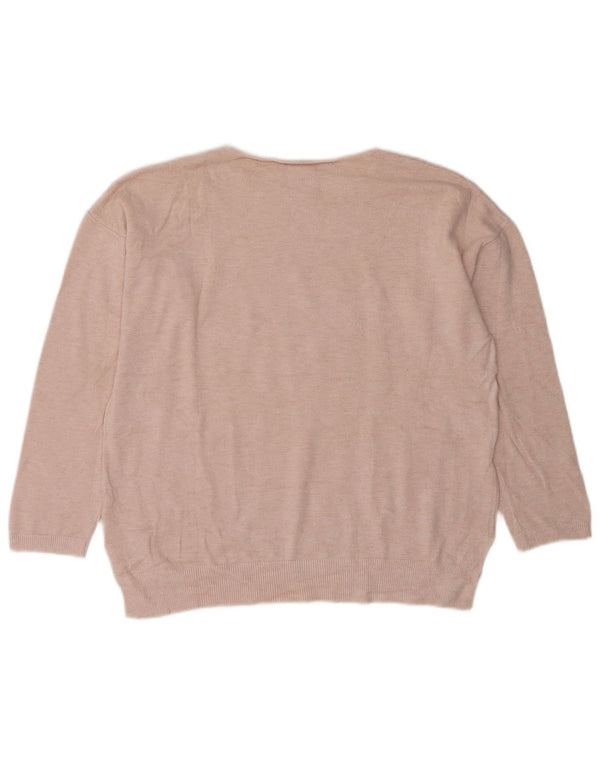 Zara Mädchen-Pullover, übergroß, Rundhalsausschnitt, 11–12 Jahre, Rosa