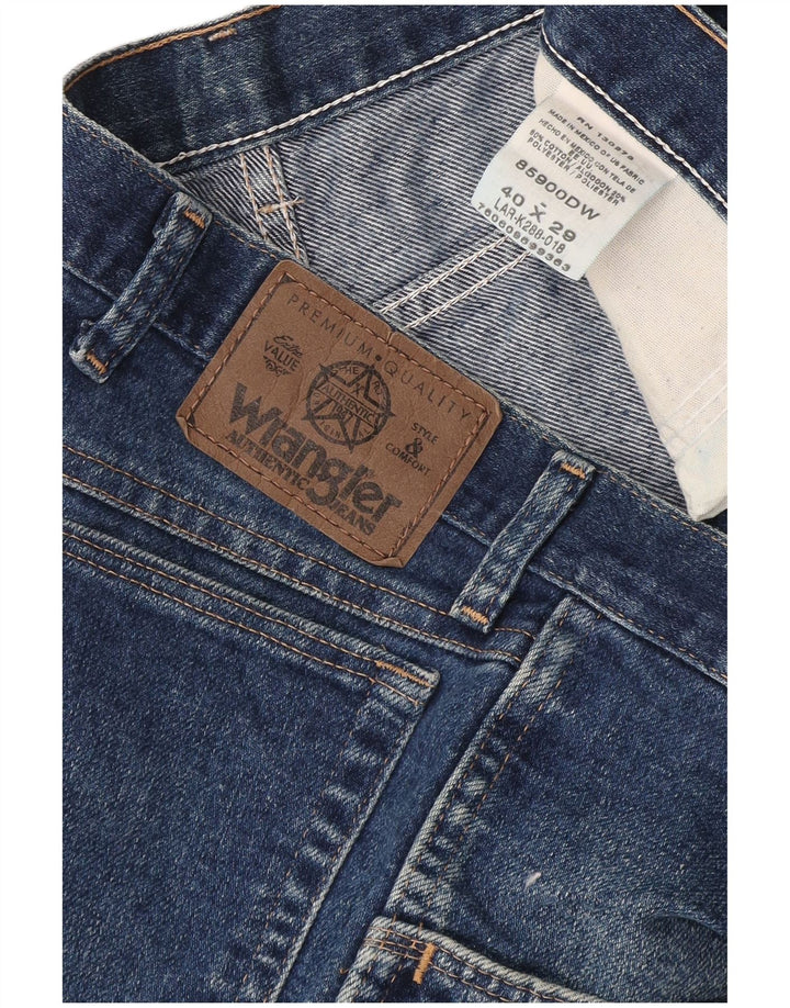 Wrangler Herren verkürzte Jeans W40 L24 Blaue Baumwolle