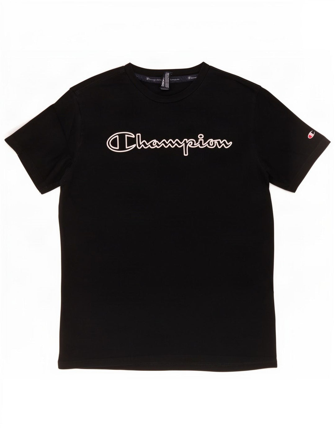 Champion Herren-T-Shirt mit Grafik, mittelschwarze Baumwolle