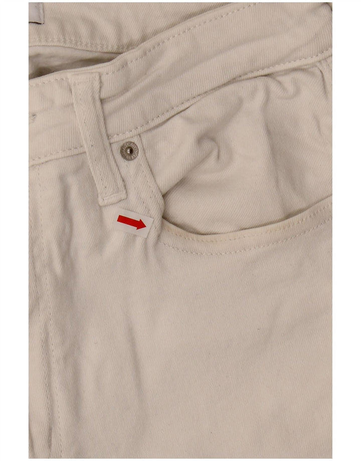 CALVIN KLEIN Kurz geschnittene Damenjeans W30 L24 Weiße Baumwolle