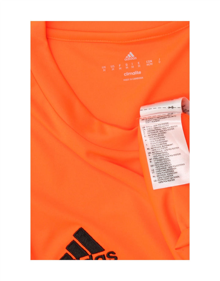 Adidas Herren Climalite T-Shirt Top Mittelorange Polyester