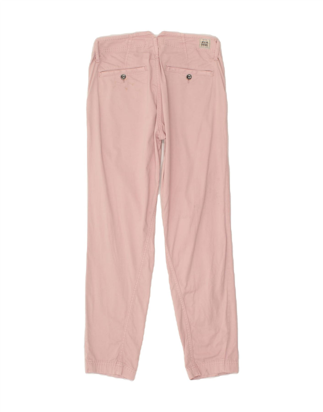 DIESEL Womens Slim Chino Trousers W27 L28  Pink Vintage Diesel and Second-Hand Diesel from Messina Hembry 