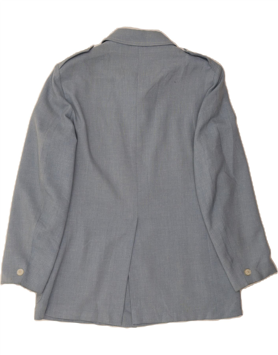 VINTAGE Mens Military Jacket UK 38 Medium Blue Vintage Vintage and Second-Hand Vintage from Messina Hembry 