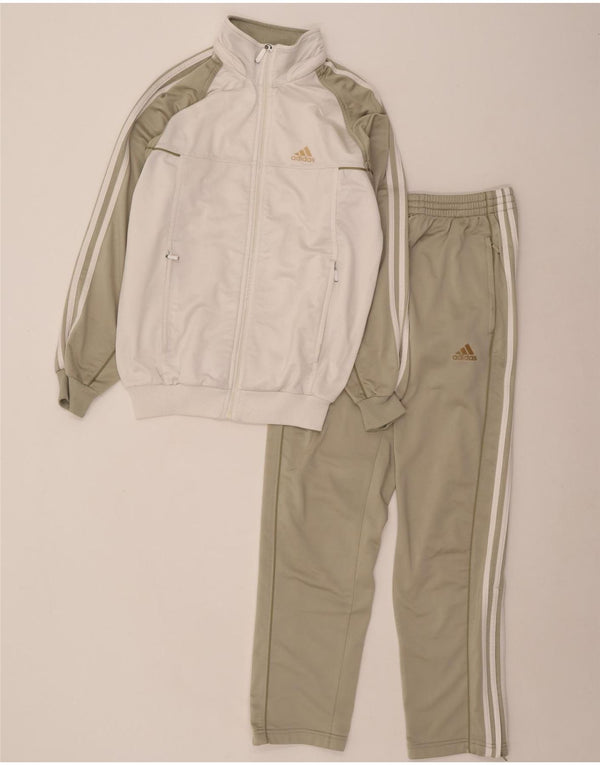 Adidas Herren Graphic Full Trainingsanzug UK 32/34 XS Grün Colourblock Polyester