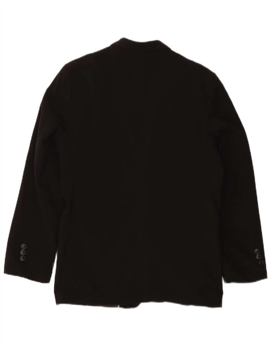 VINTAGE Jungen-Blazer mit 2 Knöpfen, 15–16 Jahre, schwarzes Polyester