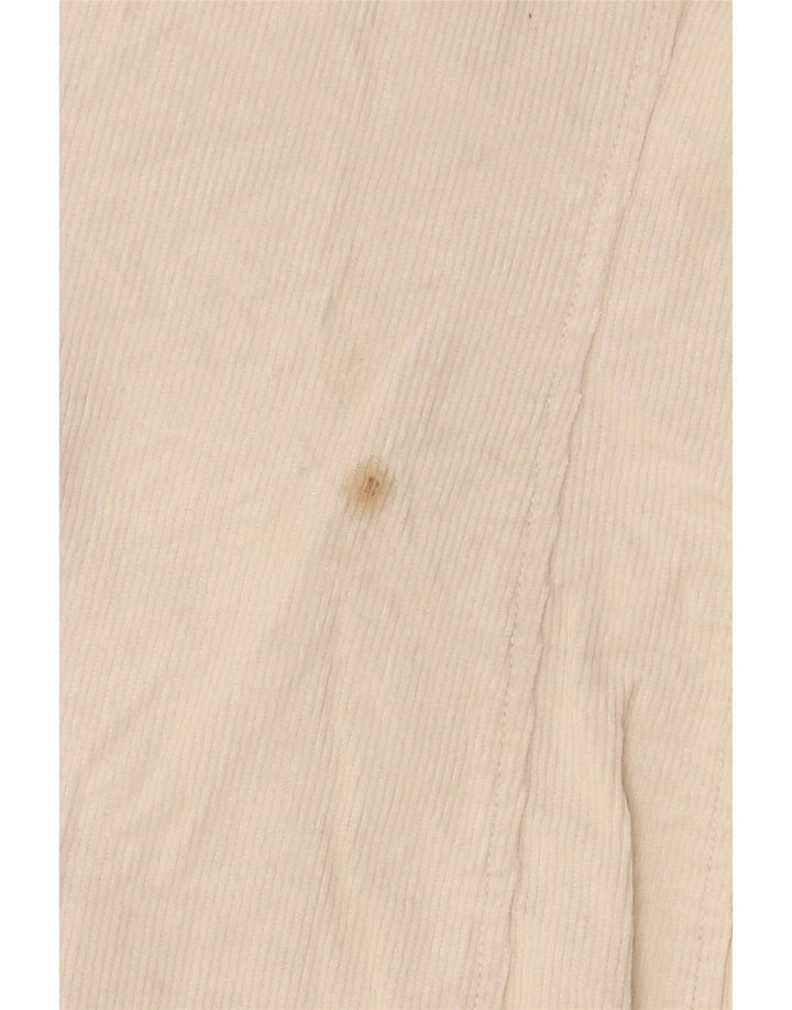Zara Damen-Blazer aus Cord mit 3 Knöpfen, Gr. 8, Beige, Baumwolle