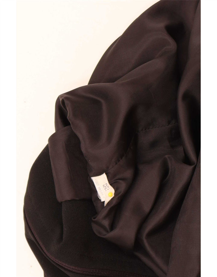 Vintage Damen Blazer Jacke IT 50 XL Schwarz Polyester