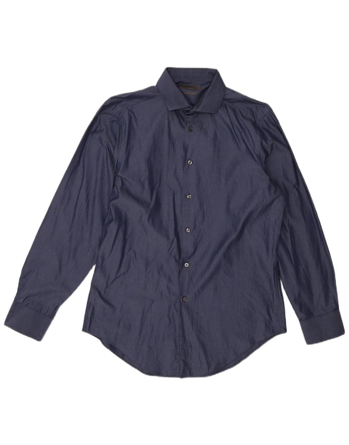 Calvin Klein Herren-Slim-Fit-Hemd, groß, Marineblau