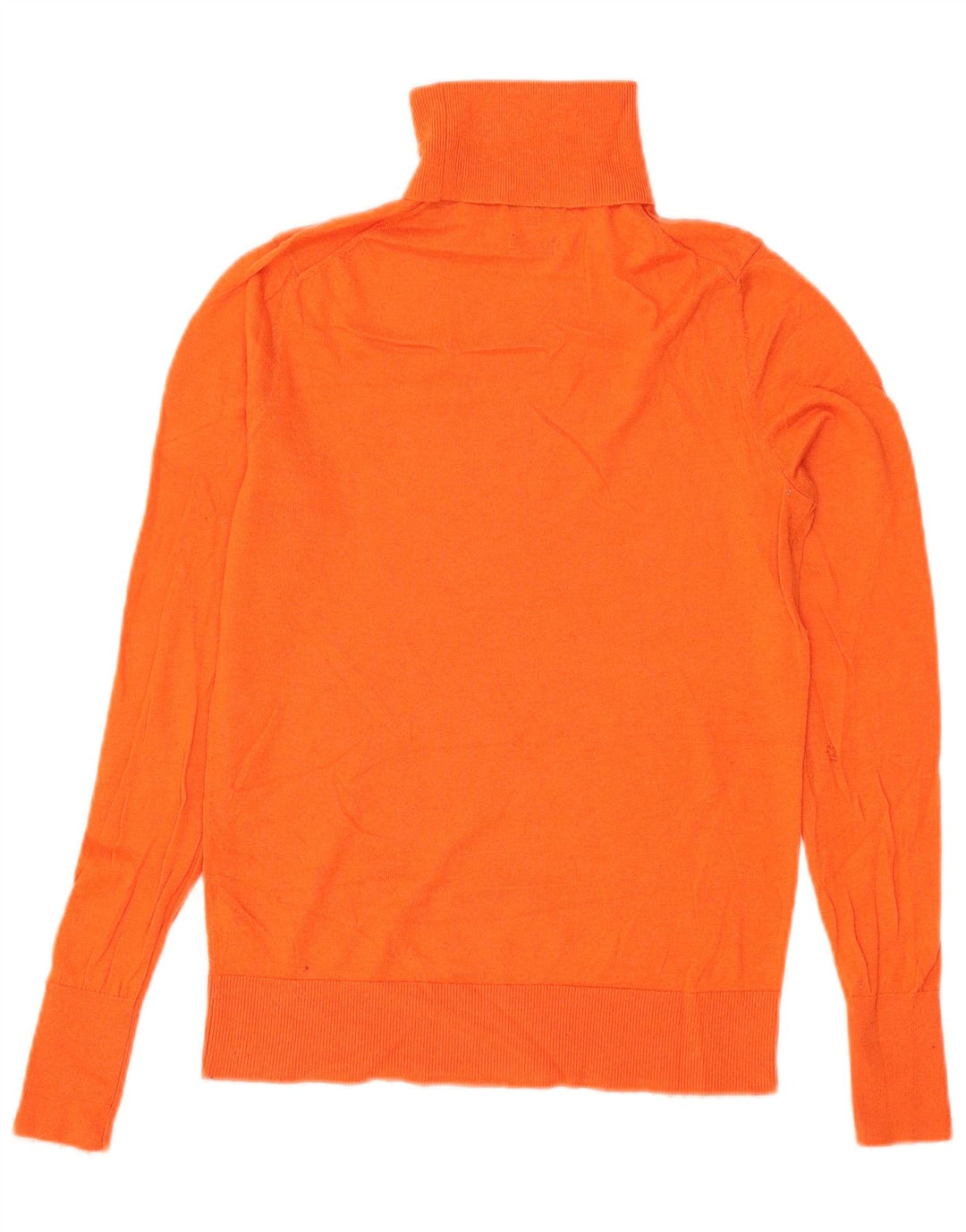 Massimo Dutti Damen-Pullover mit Rollkragen, Gr. 10, Größe S, orangefarbene Wolle