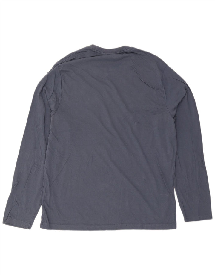 Penguin Herren-Top, langärmelig, XL, Marineblau, Baumwolle