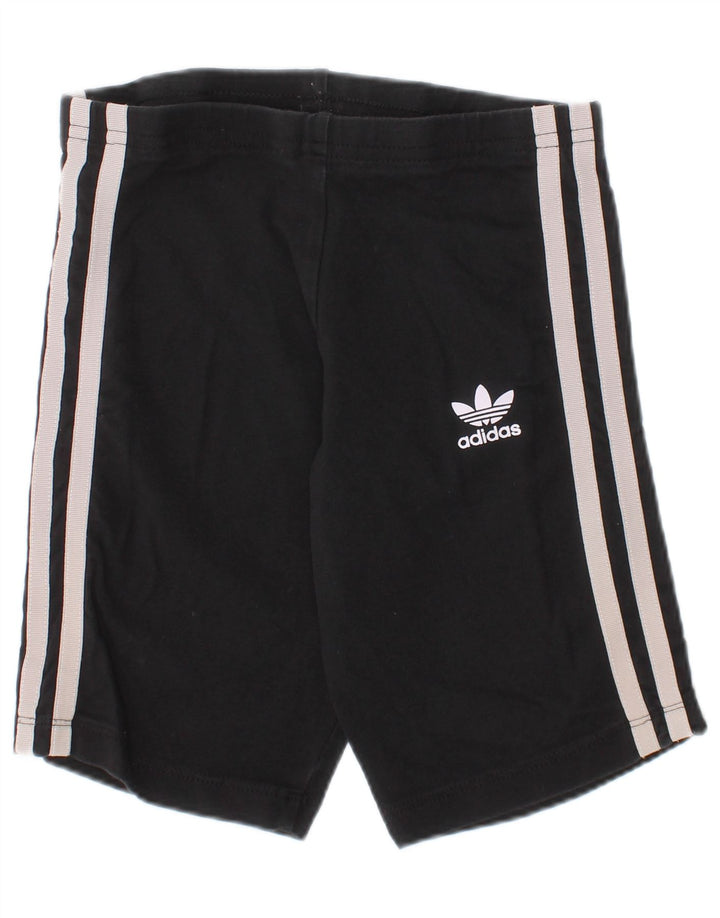 Adidas Mädchen Shorts 7-8 Jahre Schwarz Baumwolle Sport