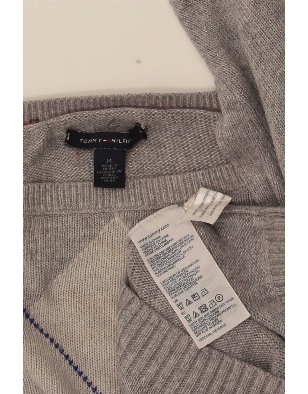 Tommy Hilfiger Damen-Pullover mit U-Boot-Ausschnitt, Gr. 14, Mittelgrau