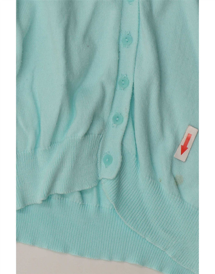 Gap Damen-Cardigan-Pullover UK 10 Small Türkis Baumwolle