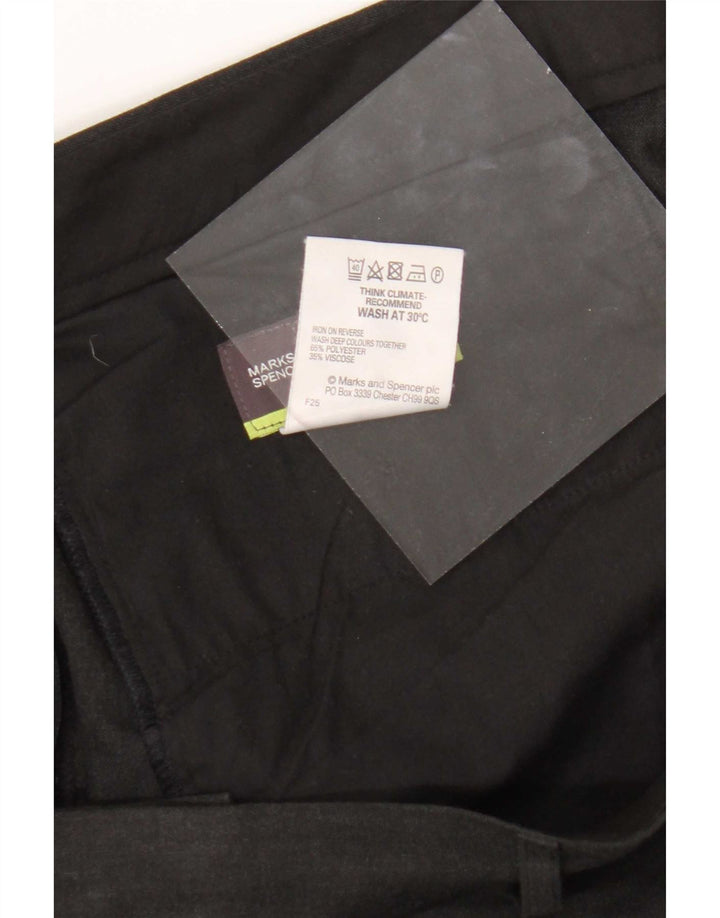 Marks & Spencer Maßgeschneiderte, gerade Anzughose für Herren, W38, L31, Grau, Polyester