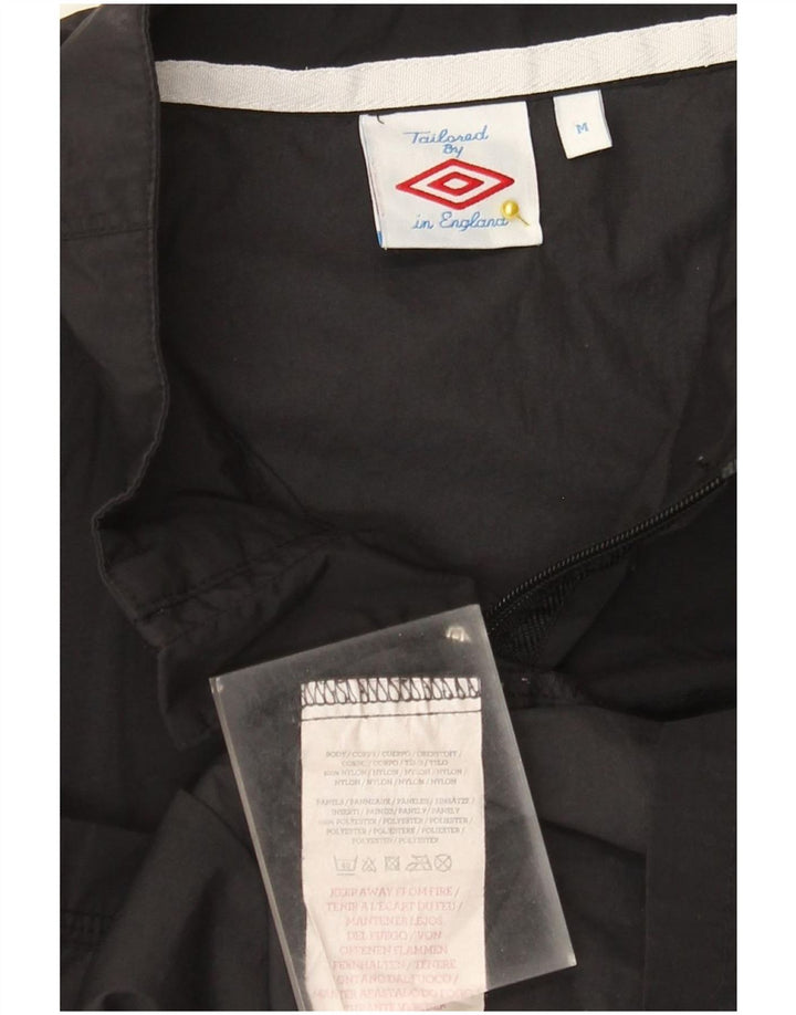 Umbro Womens Graphic Rain Jacket UK 14 Mittelschwarzes Nylon