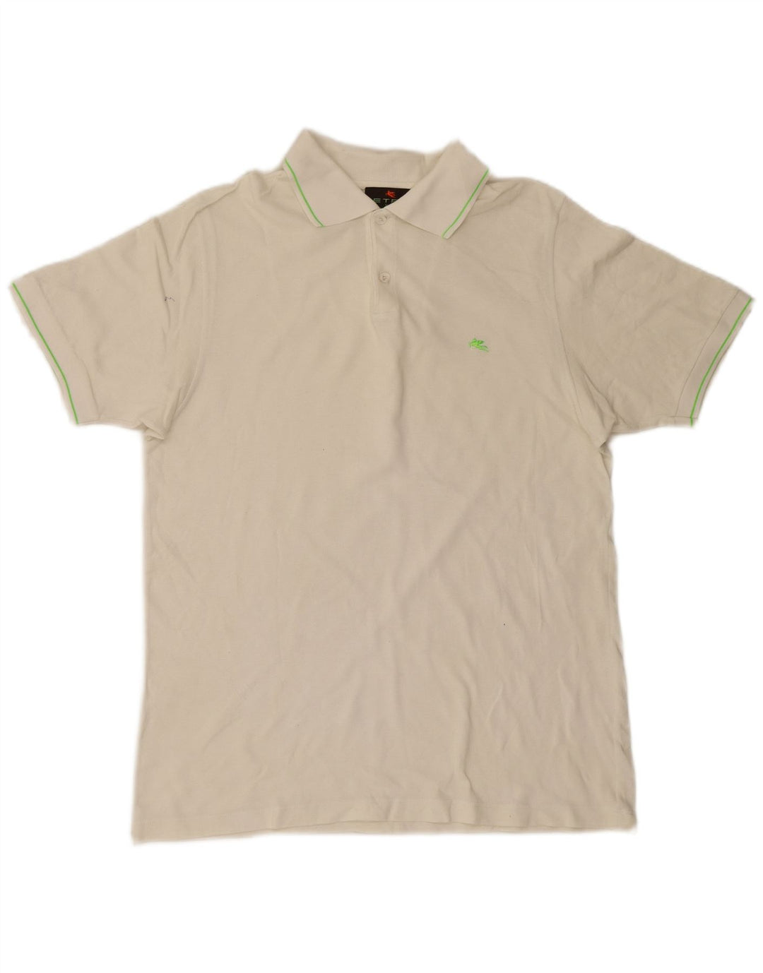 Etro Herren-Poloshirt, groß, Weiß