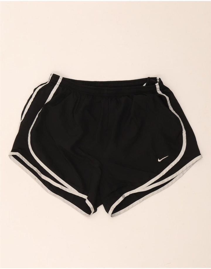 NIKE Damen Dri Fit Sport Shorts UK 14 Medium Schwarz Polyester