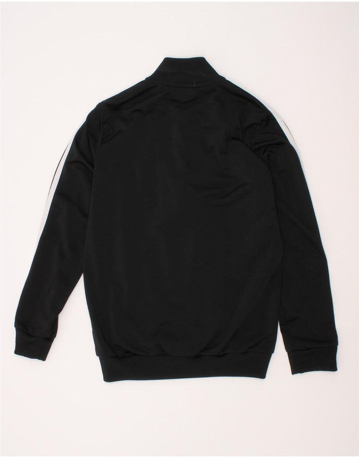 Adidas Jungen-Trainingsanzug-Top-Jacke, 9–10 Jahre, schwarzes Colourblock-Polyester