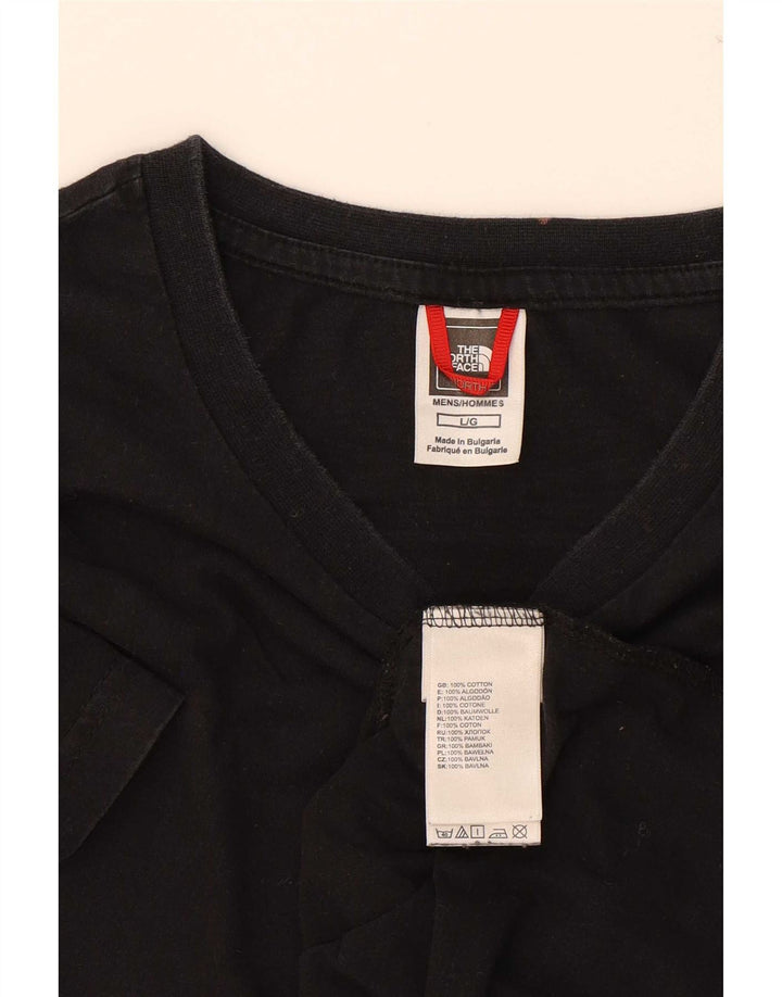 The North Face Herren T-Shirt Top Large Schwarz Baumwolle