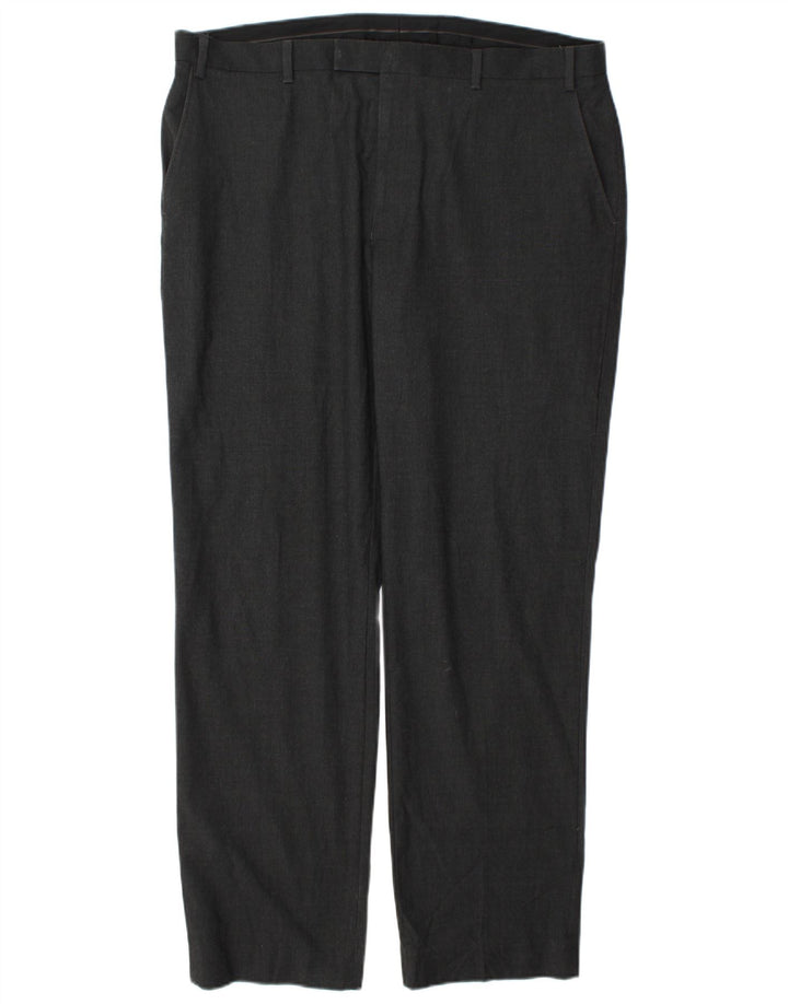 Marks & Spencer Herren-Chinohose, normal, W40, L33, Grau, Polyester