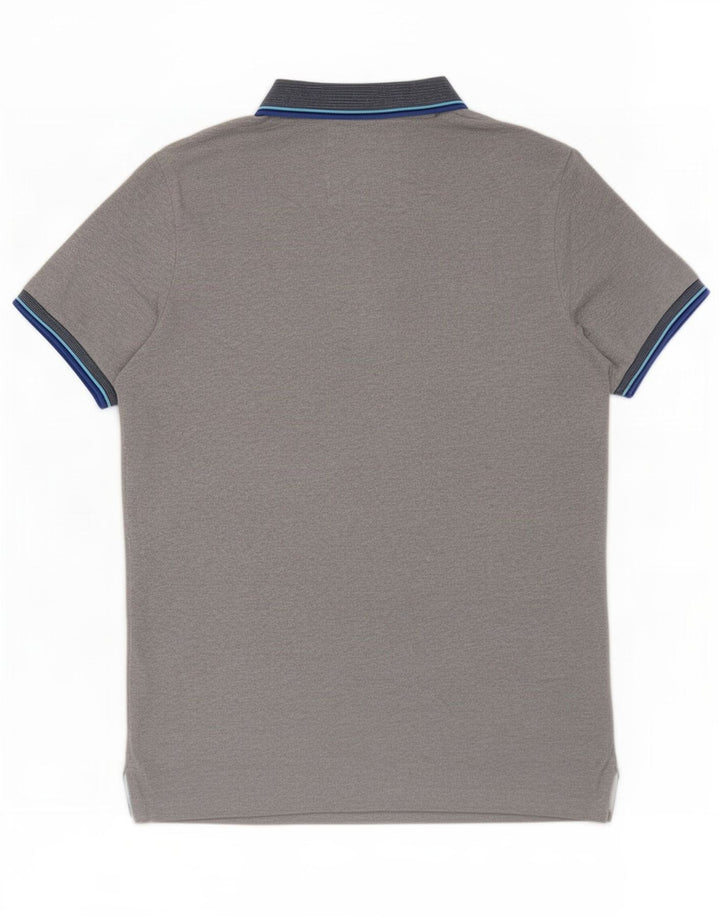 Superdry Herren Poloshirt XL Grau gestreift