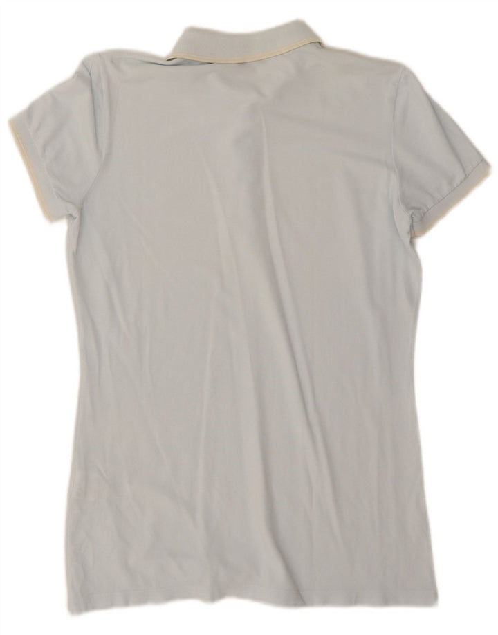 Fred Perry Damen Poloshirt UK 16 Große blaue Baumwolle