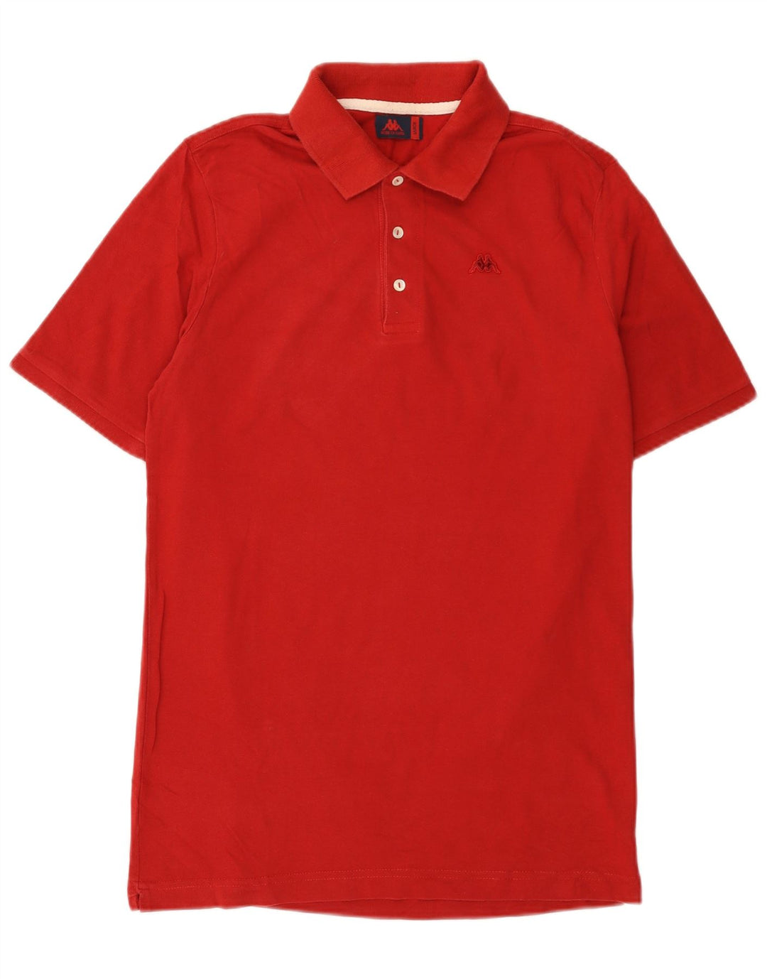 Kappa Herren-Poloshirt, große rote Baumwolle