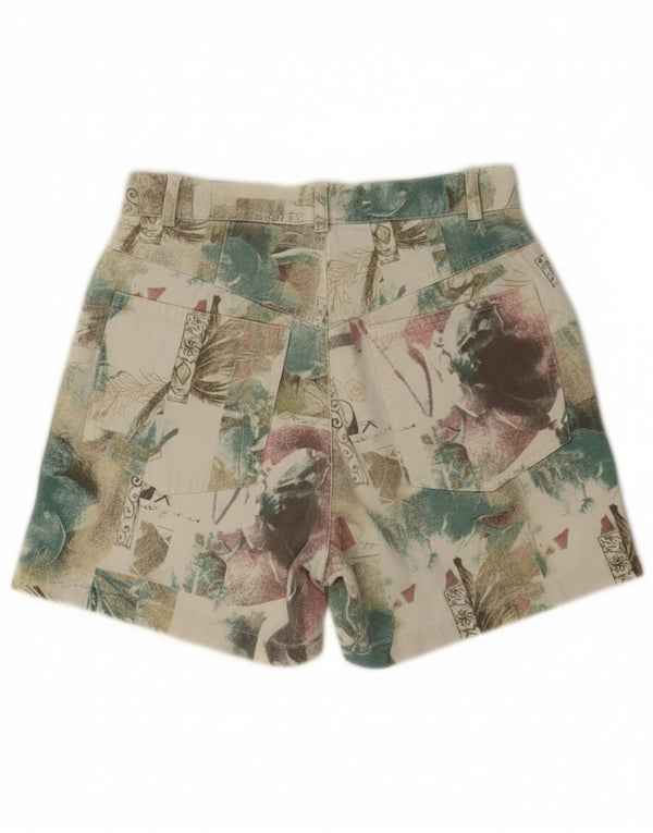 Vintage Damen Casual Shorts UK 12 Medium W26 Mehrfarbig geblümt