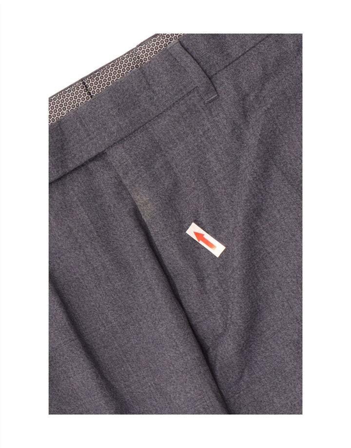 Marks & Spencer Herren Autograph Gerade Anzughose W34 L29 Blaue Wolle